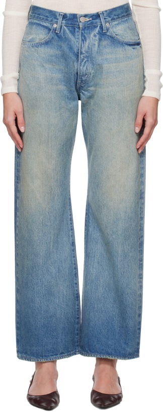 Photo: AURALEE Blue Selvedge Faded Heavy Jeans