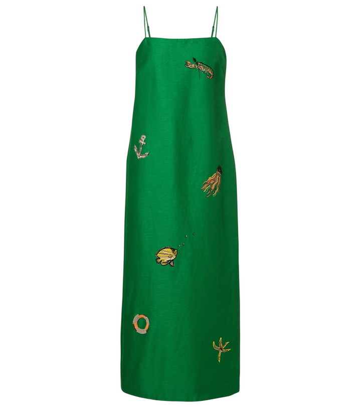 Alémais Hazel printed linen-blend maxi dress ALÉMAIS