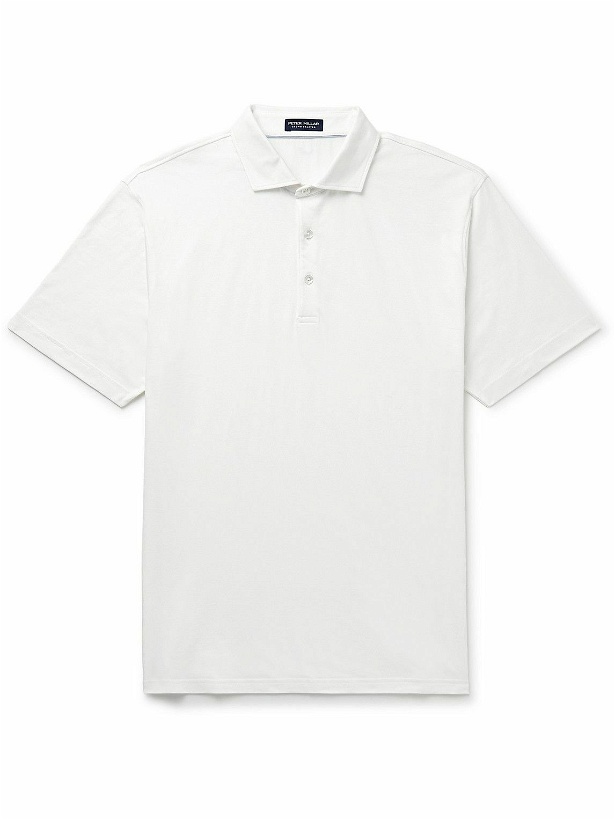 Photo: Peter Millar - Excursionist Stretch Cotton and Modal-Blend Polo Shirt - White