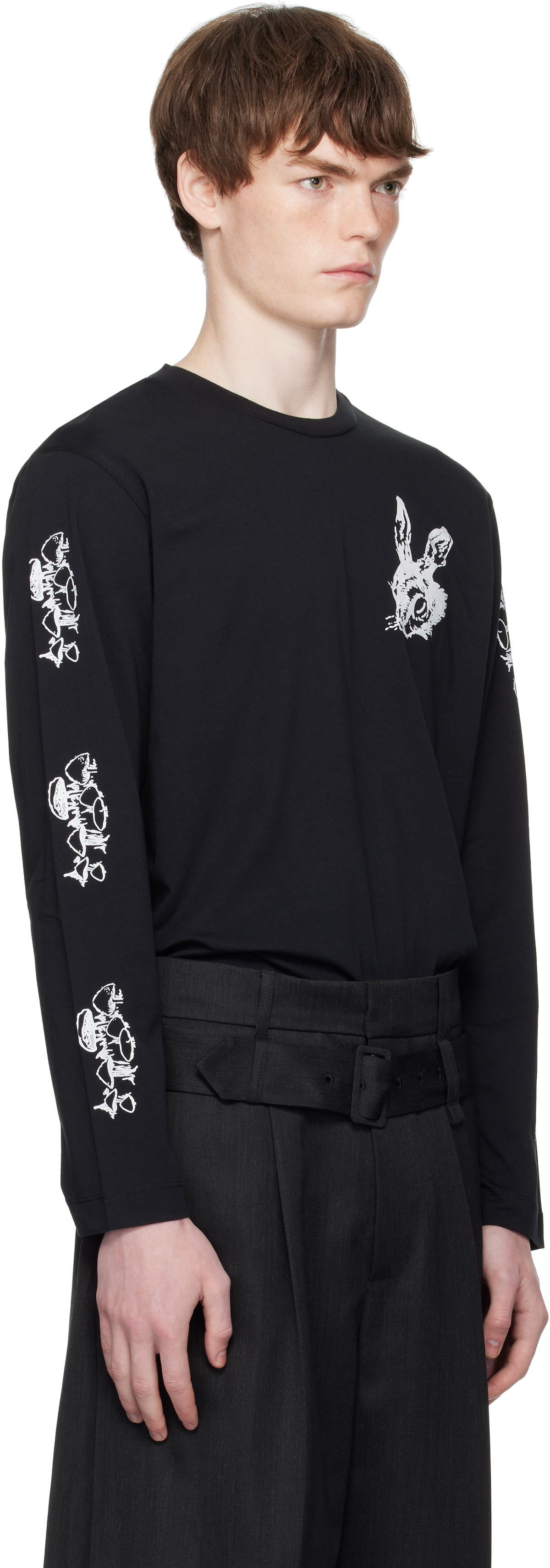 Simone Rocha Black Tortoise & Hare Long Sleeve T-shirt