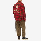 MASTERMIND WORLD Men's Oversized Plaid Shirt in Red