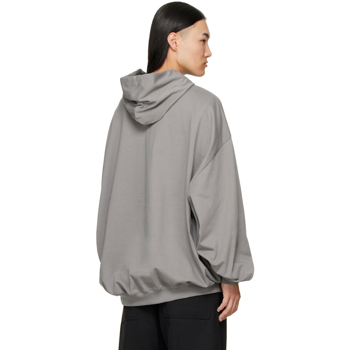 Rick Owens Gray Tower Hun Hoodie