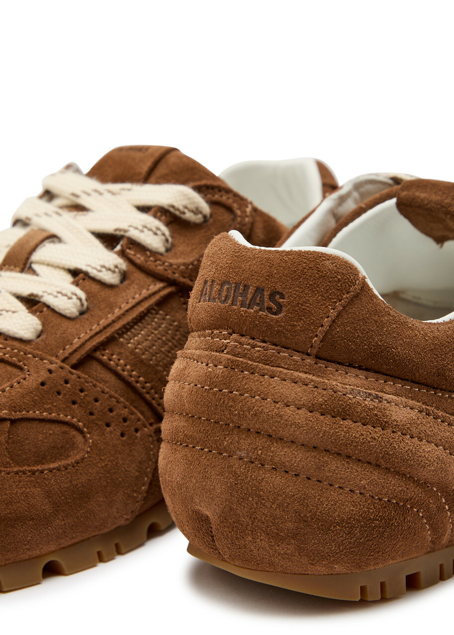 Alohas Tb. 56 Panelled Suede Sneakers Brown