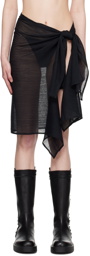 Ludovic de Saint Sernin Black Pareo Miniskirt