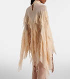 Blumarine Ruffled scarf-detail georgette blouse
