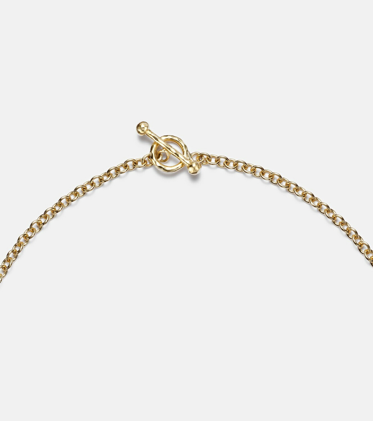 Octavia Elizabeth Bermuda Grass 18kt gold chain necklace with beryl and diamonds