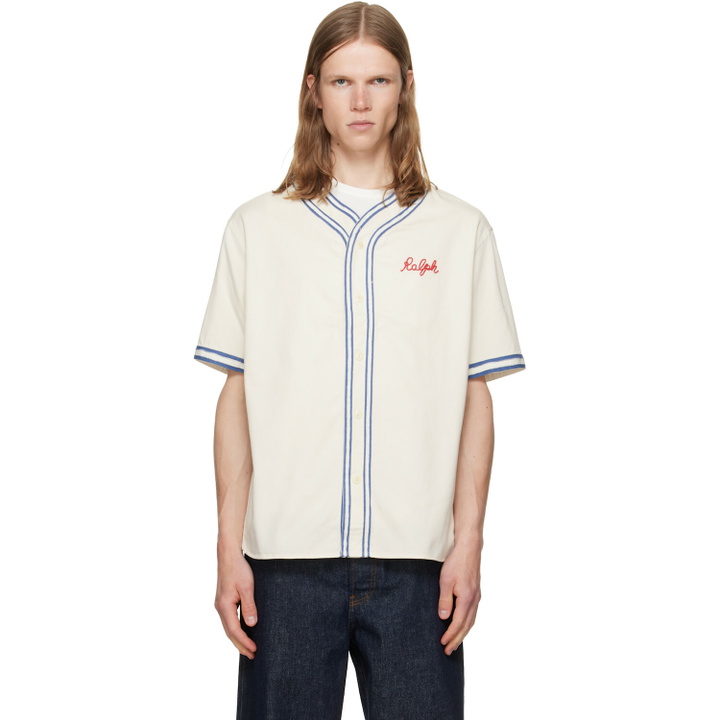Photo: Polo Ralph Lauren Off-White Classic Fit Baseball Shirt