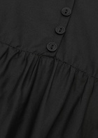 Matteau Tiered Cotton Maxi Dress Black