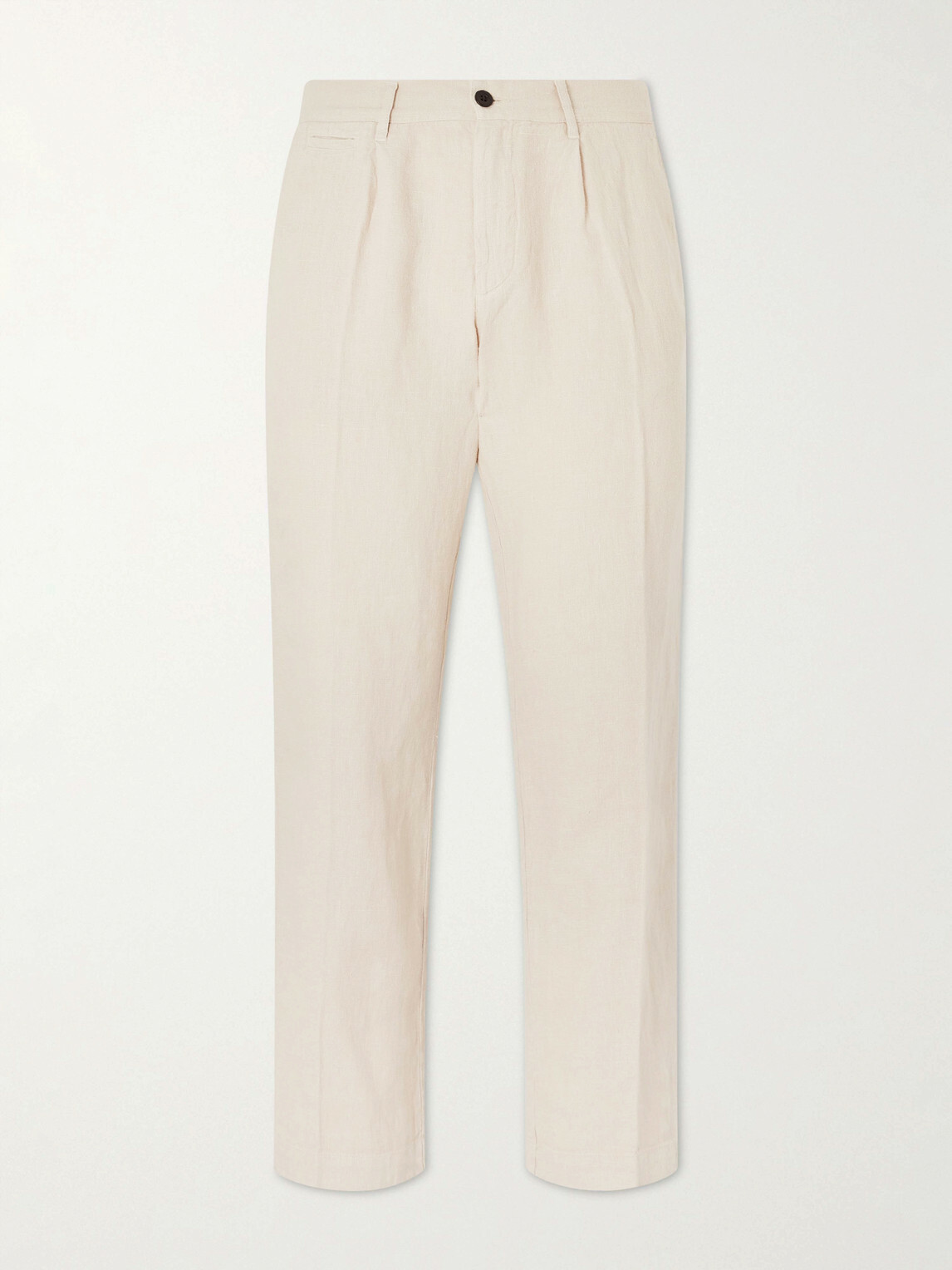 Portuguese Flannel - Straight-Leg Linen Trousers - Neutrals