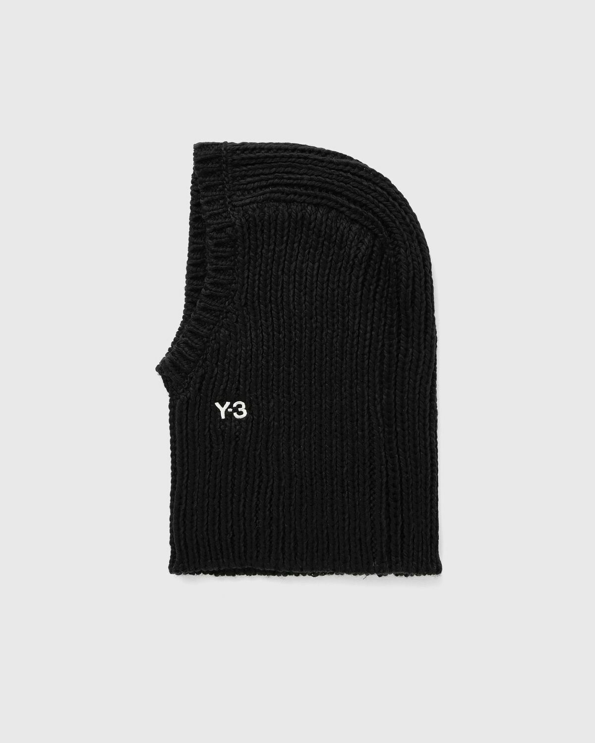 Y-3 KNIT HOOD Black Mens Balaclava