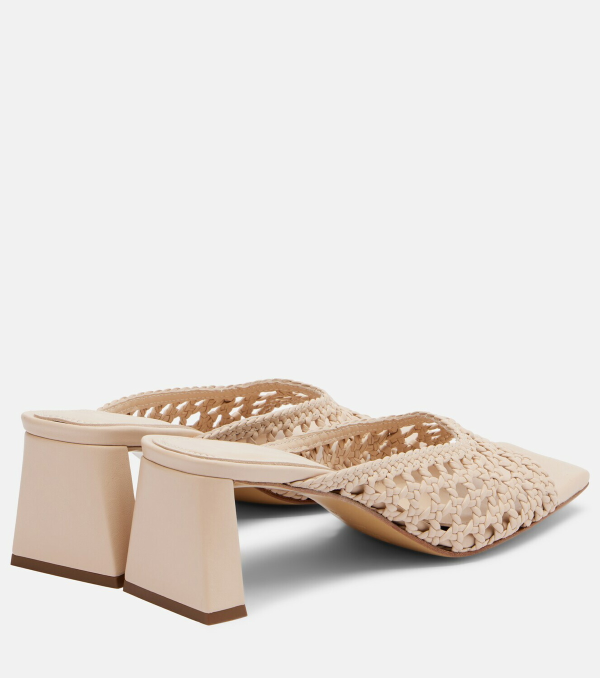 Souliers Martinez Ernestina braided leather mules