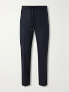 Maison Margiela - Straight-Leg Virgin Wool Drawstring Trousers - Blue