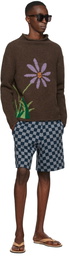 The Elder Statesman Brown Mordechai Edition Garden Grow Sweater