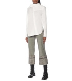 Monse Tie-neck stretch-cotton shirt