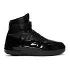 424 Black Dipped High-Top Sneakers