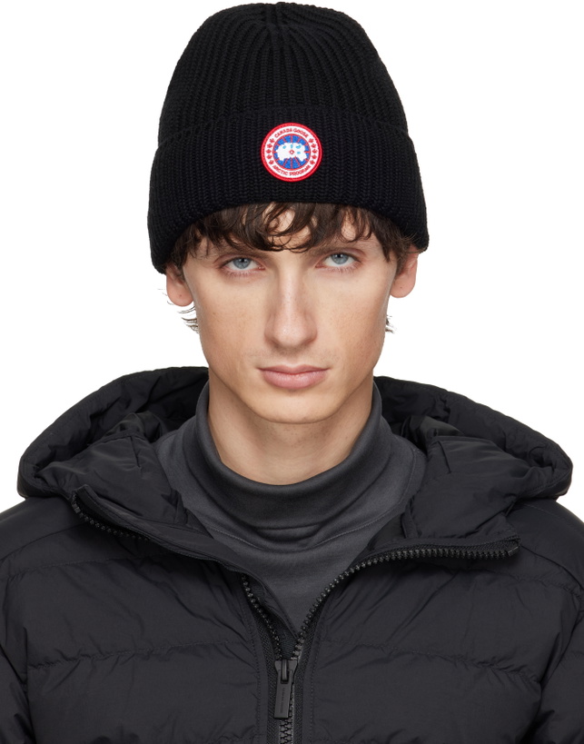 Photo: Canada Goose Black Rib Beanie