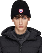 Canada Goose Black Rib Beanie