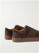 Mr P. - Larry Leather-Panelled Re-Suede Sneakers - Brown