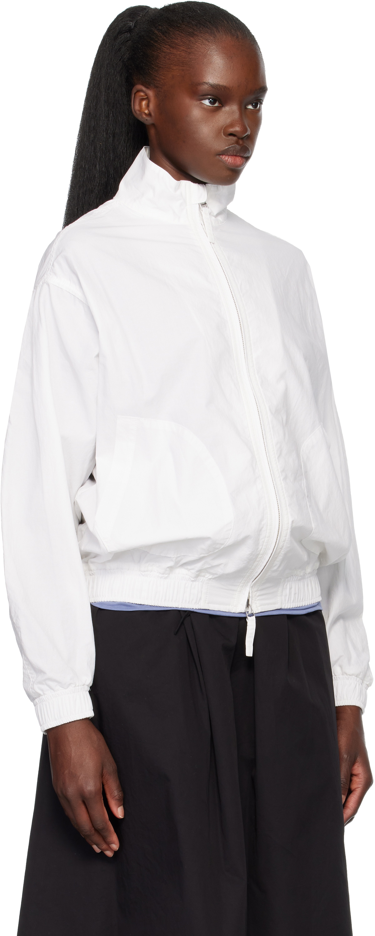 Nothing Written White Panny Harrington Jacket