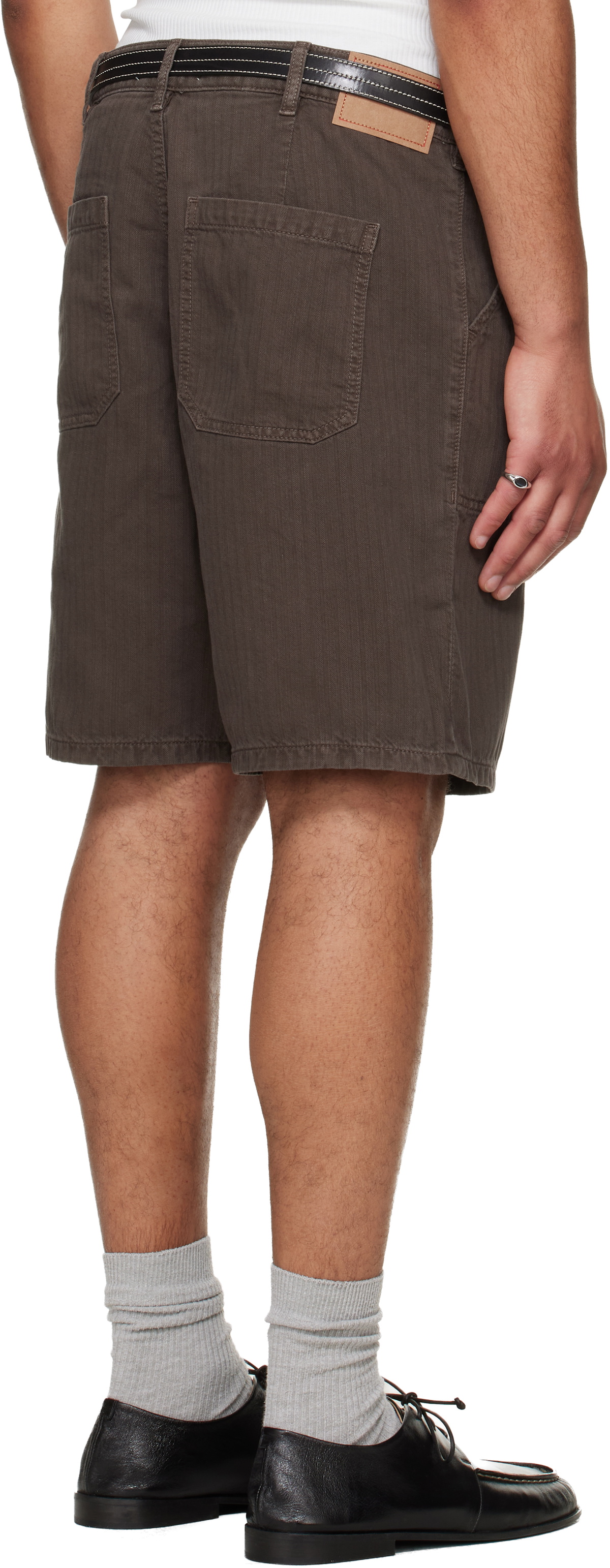 JEANERICA Brown Genua Worker Chino Shorts