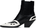 Enfants Riches Déprimés Black & White Midnight Cowboy Chelsea Boots