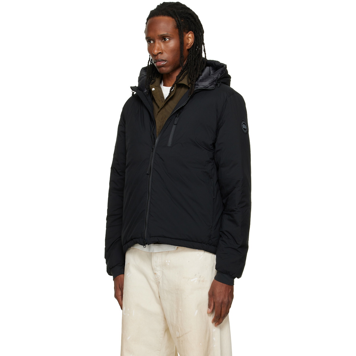Canada Goose Black Lodge Hoodie Down Jacket