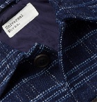 Universal Works - Bakers Indigo-Dyed Checked Cotton and Wool-Blend Chore Jacket - Blue