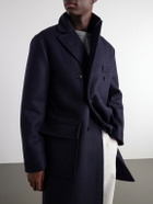 Fortela - Manteco Serwilliam1 Double-Breasted Wool Coat - Blue