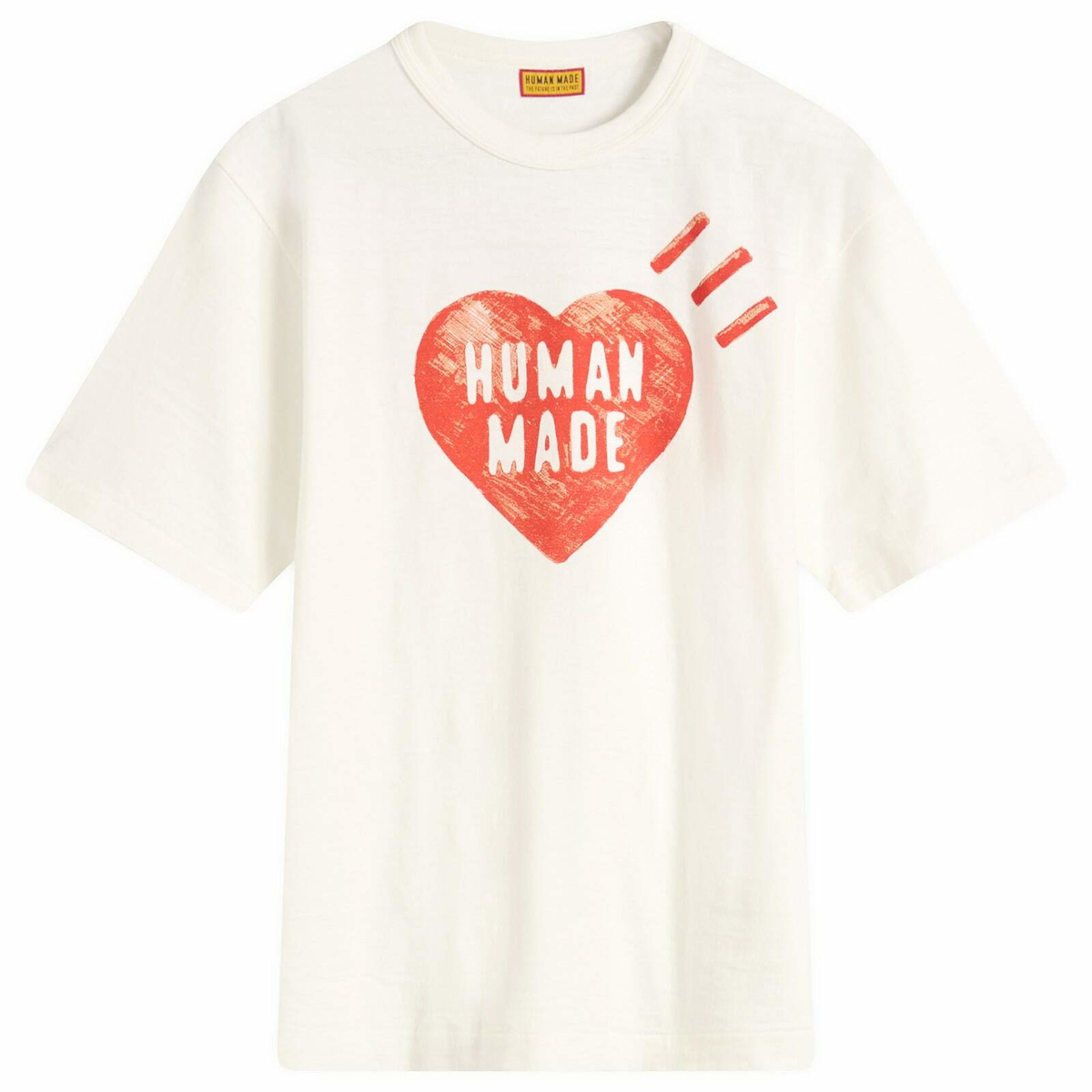 HUMAN MADE ハートプリント ホワイト 半袖Tシャツ Human Made Men's Duck T-Shirt in White Human Made