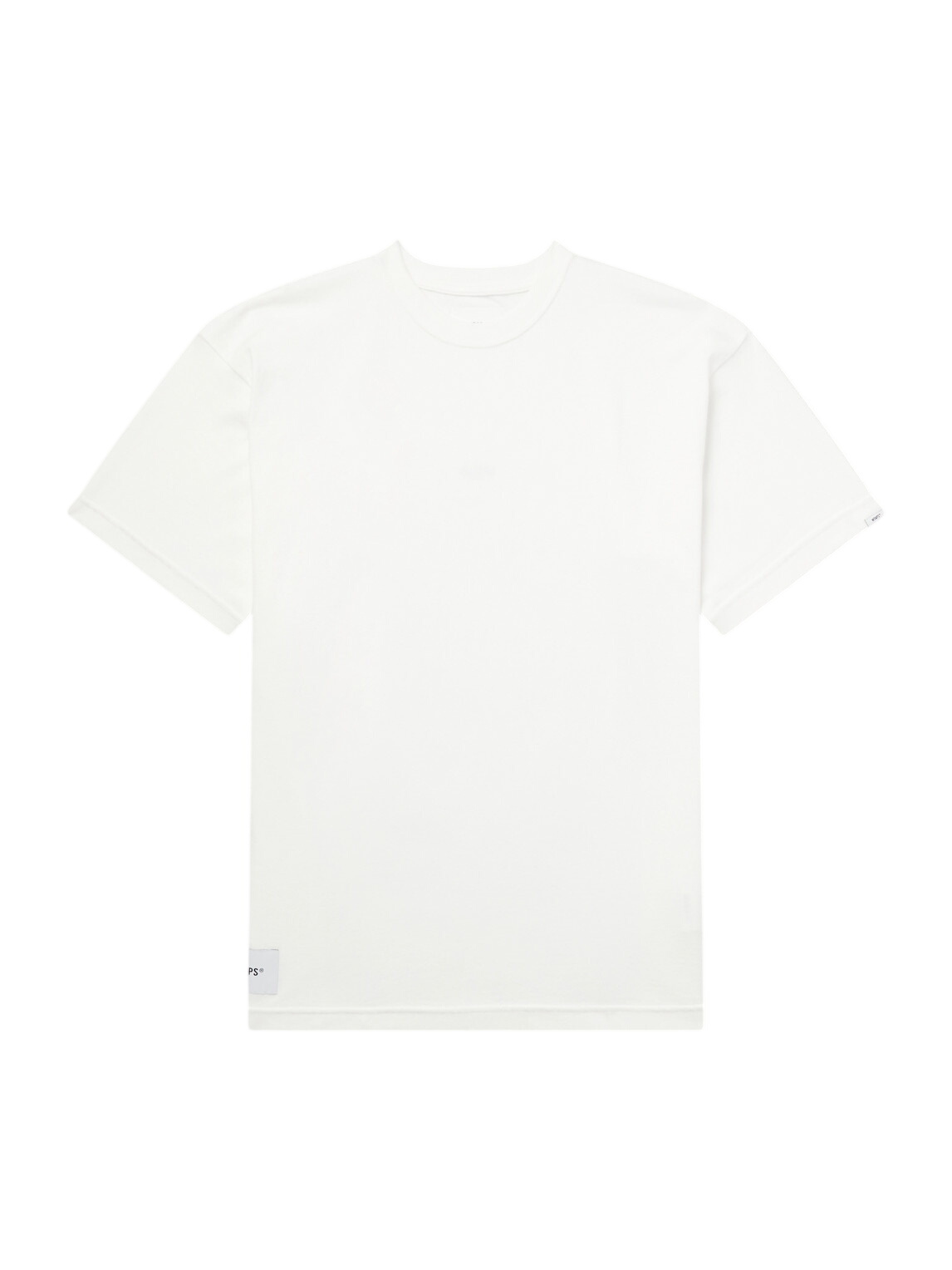 WTAPS Men's Identity Long Sleeve T-Shirt in White WTAPS