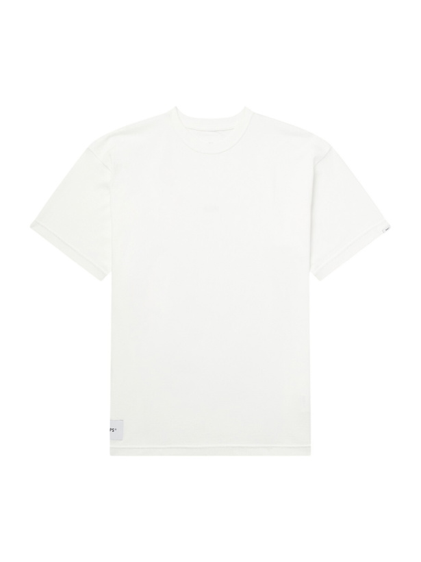 Photo: WTAPS - Sign-YD Cotton-Jersey T-Shirt - White