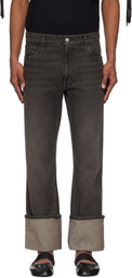 Coperni Black Loose-Fit Boyfriend Jeans