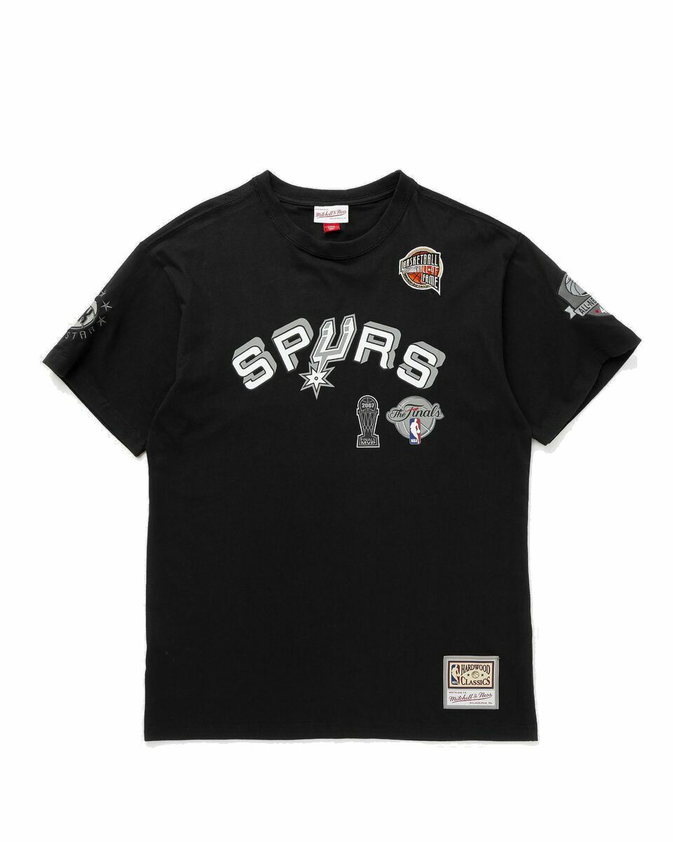 Photo: Mitchell & Ness Nba N&N Premium Tee San Antonio Spurs Hall Of Fame Tony Parker #9 Black - Mens - Shortsleeves/Team Tees