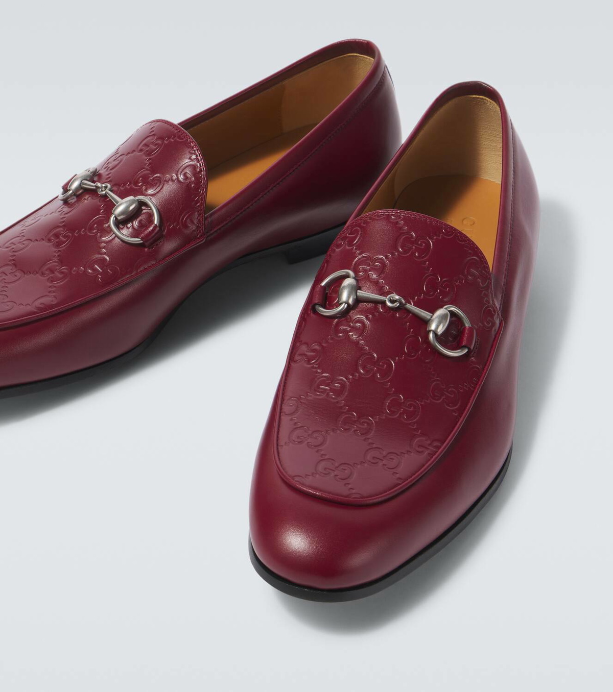 靴 GUCCI Horsebit Leather Loafers Gucci Gucci Horsebit leather platform loafers Gucci