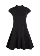Staud Ellie Panelled Cotton-blend Mini Dress Black