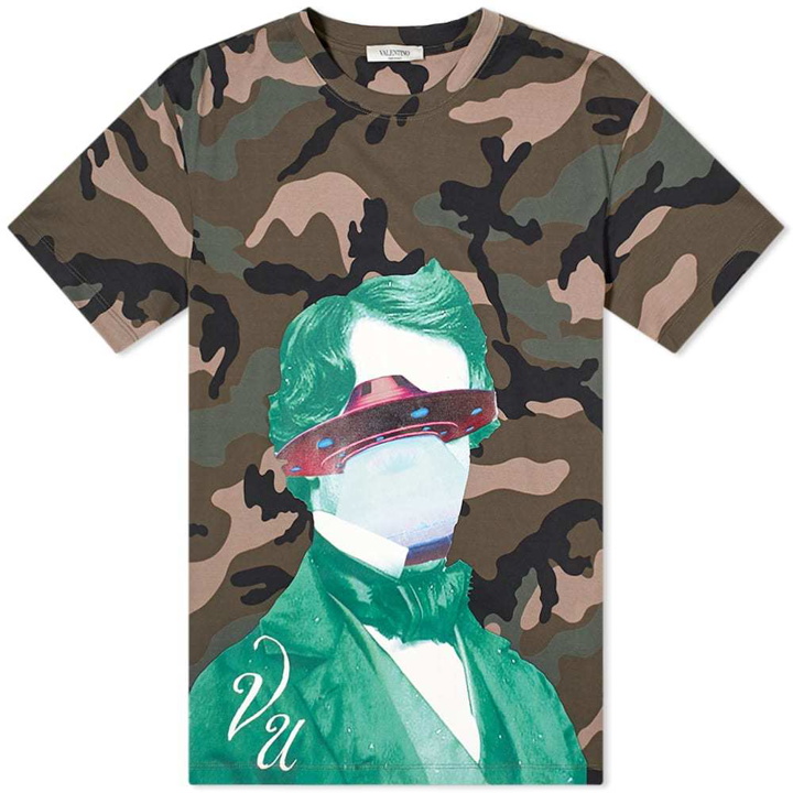 Photo: Valentino x Undercover Camo UFO Face Tee