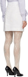 Vivienne Westwood White Crotch 45 Miniskirt