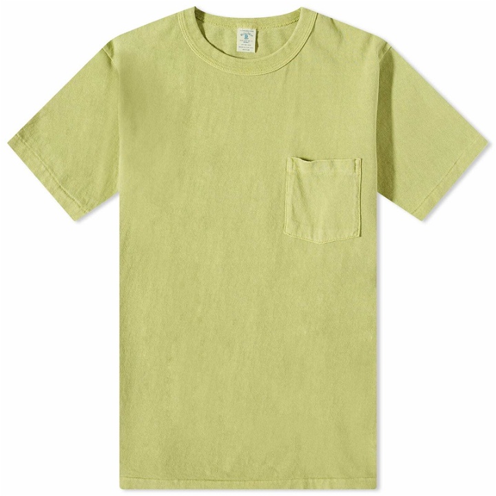Photo: Velva Sheen Men's Pigment Dyed Pocket T-Shirt in Green