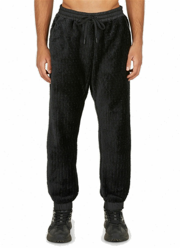 Photo: Ribbed Track Pants in Black