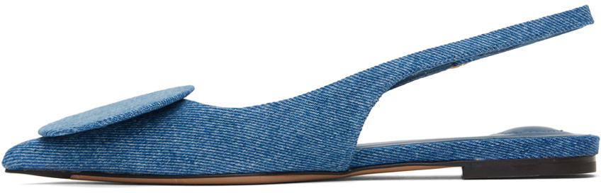 JACQUEMUS Blue 'Les slingbacks Duelo plates' Ballerina Flats