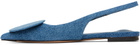 JACQUEMUS Blue 'Les slingbacks Duelo plates' Ballerina Flats