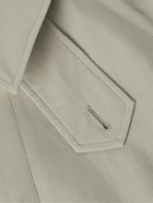 ATON - Balmacaan Cotton-Shell Coat - Gray