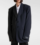 Vetements Pinstripe wool blazer