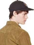 RRL Black Winged-Logo Twill Ball Cap