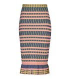 Diane von Furstenberg - Rosa ribbed knit midi skirt