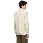 Stussy Off-White Faux-Suede Work Shirt Jacket