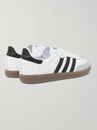 adidas Originals - Samba Suede-Trimmed Leather Sneakers - White