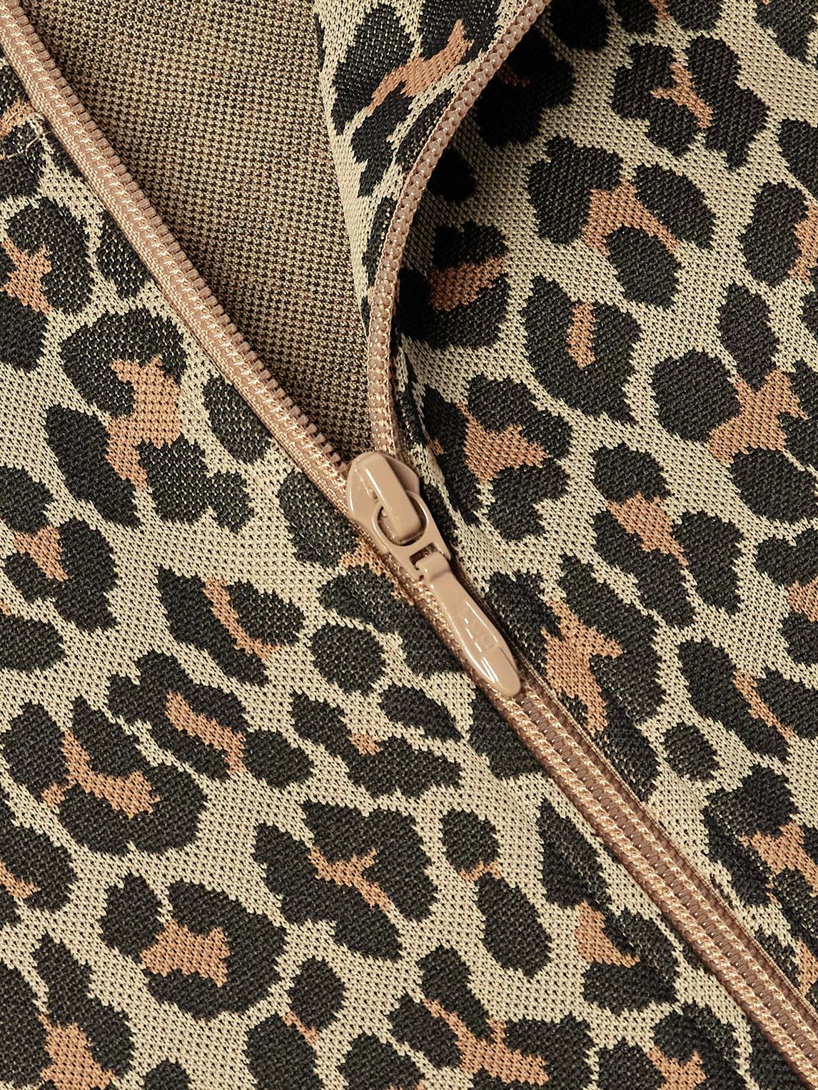 NEEDLES ニードルス 25SS Track Jacket leopard Needles - Logo-Embroidered Leopard-Print Jersey Track Jacket