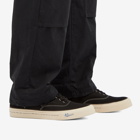 Visvim Men's Logan Deck Lo Canvas Sneakers in Black