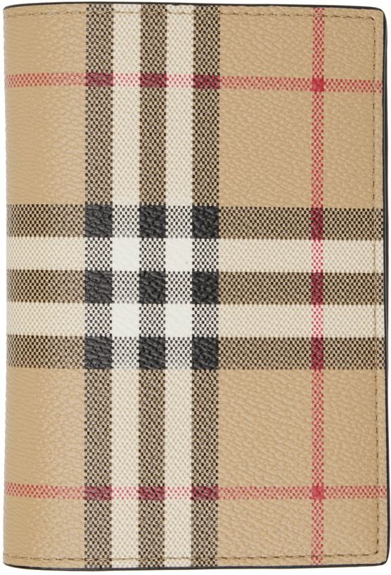 Photo: Burberry Beige Check Passport Holder